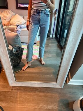 Sezane Tall High-Rise Bleach Wash Women’s Jeans